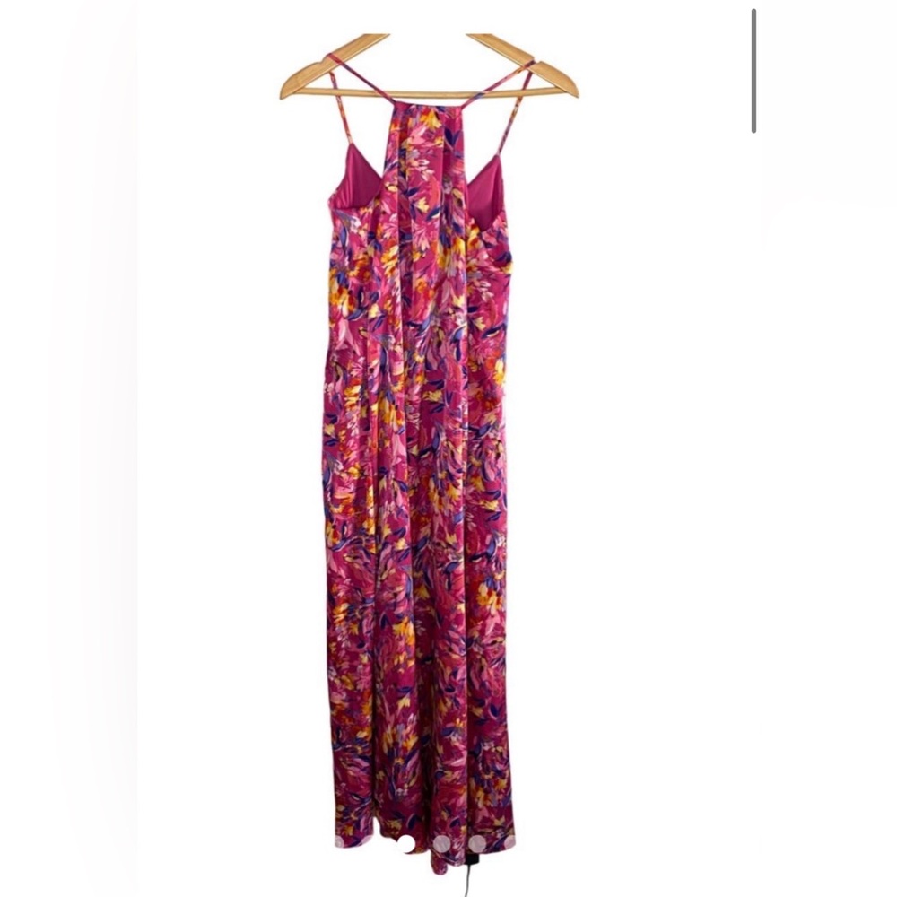 Nicole Miller Pink/Colorful Slip Maxi Dress - Picture 2 of 4